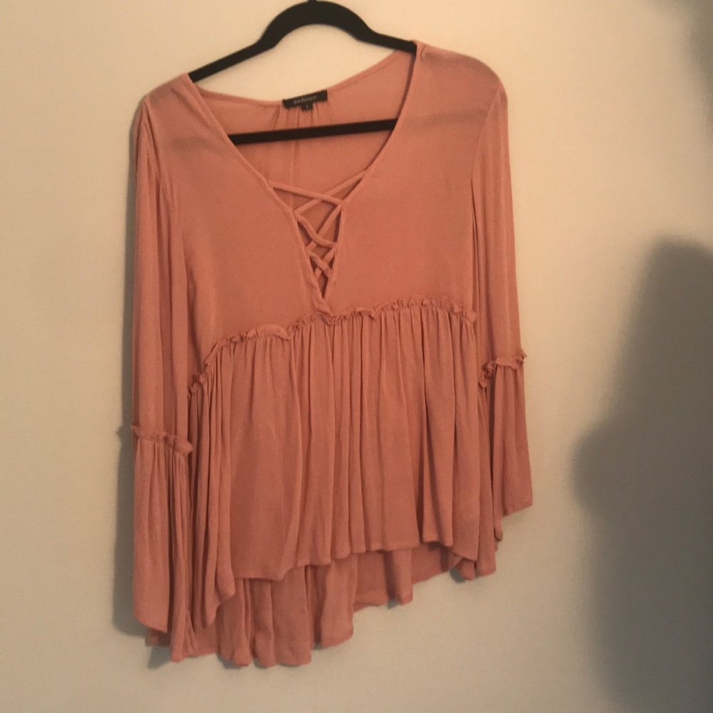 Blush pink blouse